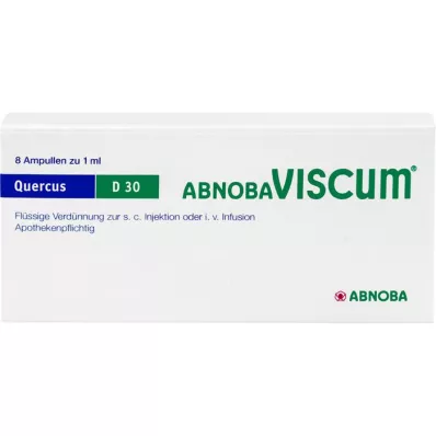 ABNOBAVISCUM Quercus D 30 ampullen, 8 stuks ABNOBAVISCUM Quercus D 30 ampullen, 8 stuks