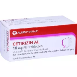 CETIRIZIN AL 10 mg filmomhulde tabletten, 100 stuks