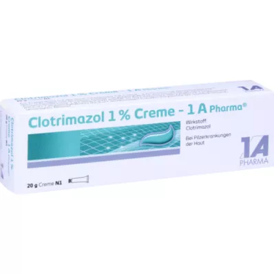 CLOTRIMAZOL 1% crème-1A Pharma, 20 g CLOTRIMAZOL 1% crème-1A Pharma, 20 g