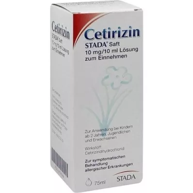 CETIRIZIN STADA Sap 10 mg/10 ml, 75 ml CETIRIZIN STADA Sap 10 mg/10 ml, 75 ml