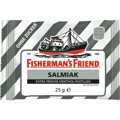 FISHERMANS FRIEND Salmiak zonder suikerpastilles, 25 g FISHERMANS FRIEND Salmiak zonder suikerpastilles, 25 g