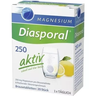 MAGNESIUM DIASPORAL 250 actieve bruistabletten, 20 st MAGNESIUM DIASPORAL 250 actieve bruistabletten, 20 st