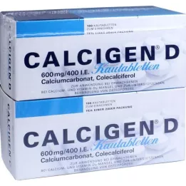 CALCIGEN D 600 mg/400 IE kauwtabletten, 200 stuks