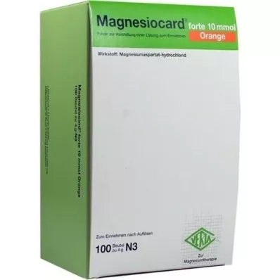 MAGNESIOCARD forte 10 mmol Oranje Plv.z.H.e.L.z.E., 100 stuks