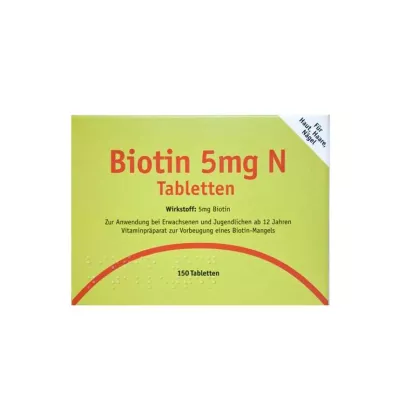 BIOTIN 5 mg N tabletten, 150 st
