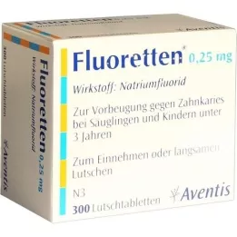 FLUORETTEN 0,25 mg tabletten, 300 stuks