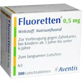 FLUORETTEN 0,5 mg tabletten, 300 stuks
