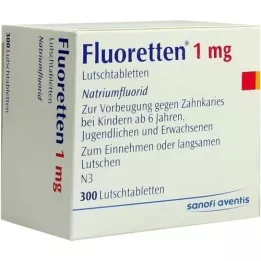 FLUORETTEN 1,0 mg tabletten, 300 stuks