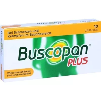 BUSCOPAN plus 10 mg/800 mg zetpillen, 10 stuks