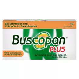 BUSCOPAN plus 10 mg/800 mg zetpillen, 10 stuks