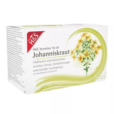 H&S Sint-janskruid filterzakje, 20X2,0 g H&S Sint-janskruid filterzakje, 20X2,0 g