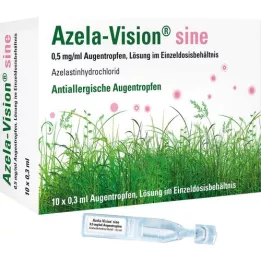 AZELA-Vision sinus 0,5 mg/ml oogdruppels, enkele dosis, 10X0,3 ml