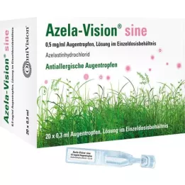 AZELA-Vision sine 0,5 mg/ml oogheelkundige oplossing, eenmalige dosis, 20X0,3 ml