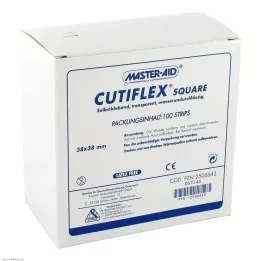 CUTIFLEX Foliepleister vierkant 38x38 mm MasterAid, 100 stuks