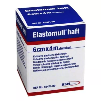ELASTOMULL zelfklevend fixatieverband van 6 cmx4 m, 1 st