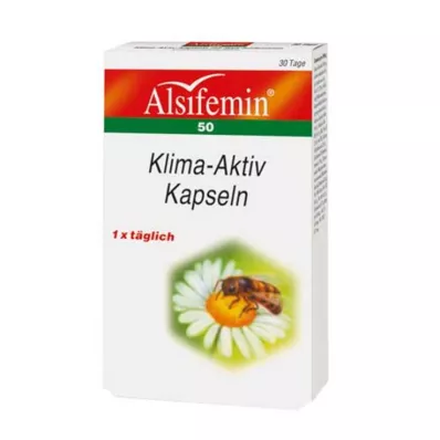 ALSIFEMIN 50 Klimaat actief met soja 1x1 capsules, 30 stuks ALSIFEMIN 50 Klimaat actief met soja 1x1 capsules, 30 stuks