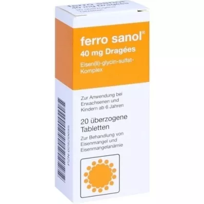 FERRO SANOL Gecoate tabletten, 20 stuks