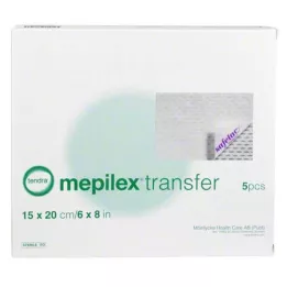 MEPILEX Overdrachtschuimverband 15x20 cm steriel, 5 stuks