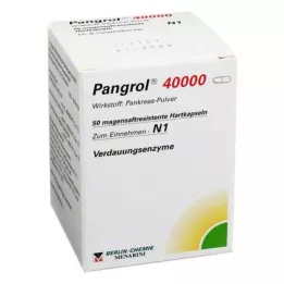 PANGROL 40.000 harde doppen met enterische coating, 50 stuks