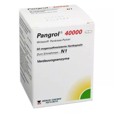 PANGROL 40.000 harde doppen met enterische coating, 50 stuks PANGROL 40.000 harde doppen met enterische coating, 50 stuks