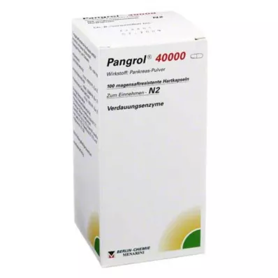 PANGROL 40.000 harde doppen met enterische coating, 100 stuks PANGROL 40.000 harde doppen met enterische coating, 100 stuks