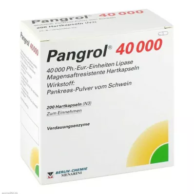 PANGROL 40.000 harde doppen met enterische coating, 200 stuks PANGROL 40.000 harde doppen met enterische coating, 200 stuks