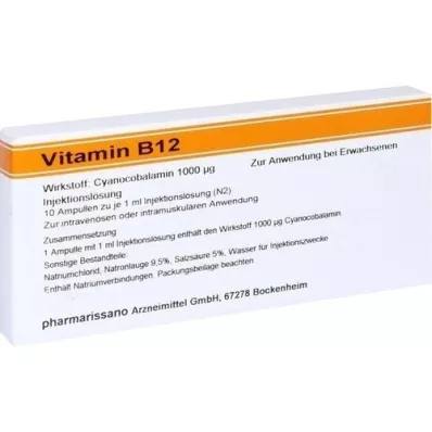 VITAMIN B12 RÖWO 1000 μg ampullen, 10X1 ml