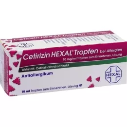 CETIRIZIN HEXAL Druppels voor allergieën, 10 ml