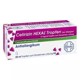 CETIRIZIN HEXAL Druppels voor allergieën, 20 ml
