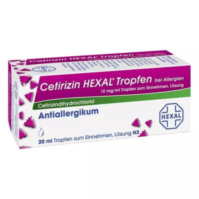 CETIRIZIN HEXAL Druppels voor allergieën, 20 ml