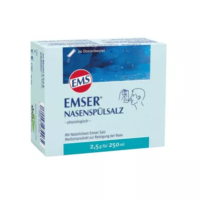 EMSER Fysiologisch zakje neusspoelzout, 20 stuks