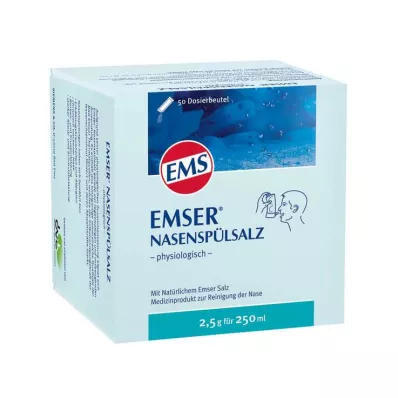 EMSER Fysiologisch zakje neusspoelzout, 50 stuks EMSER Fysiologisch zakje neusspoelzout, 50 stuks