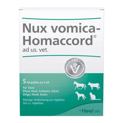 NUX VOMICA HOMACCORD ad us.vet.ampullen, 5 st NUX VOMICA HOMACCORD ad us.vet.ampullen, 5 st