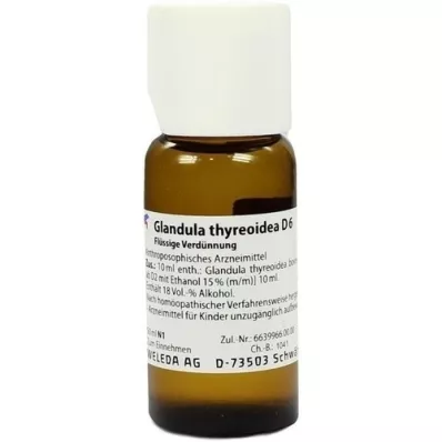 GLANDULA THYREOIDEA D 6 Verdunning, 50 ml