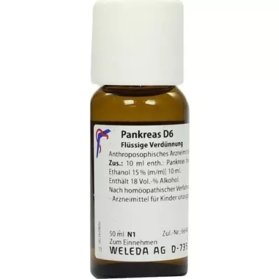 PANKREAS D 6 Verdunning, 50 ml