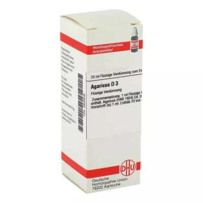 AGARICUS D 3 Verdunning, 20 ml