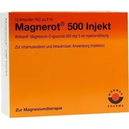 MAGNEROT 500 injectieampullen, 10X5 ml