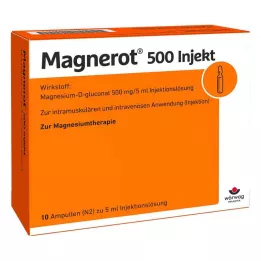 MAGNEROT 500 injectieampullen, 10X5 ml