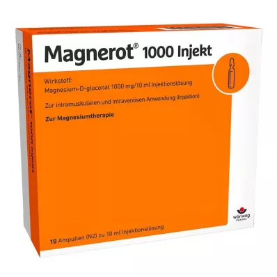 MAGNEROT 1000 injectieampullen, 10X10 ml