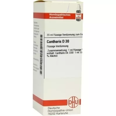 CANTHARIS D 30 Verdunning, 20 ml