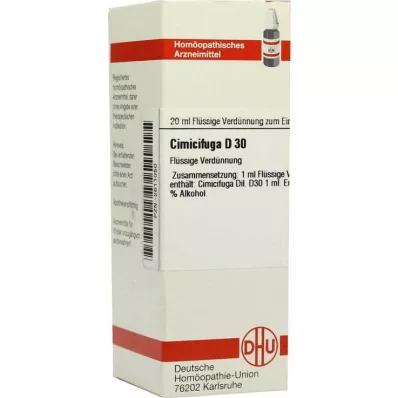 CIMICIFUGA D 30 Verdunning, 20 ml CIMICIFUGA D 30 Verdunning, 20 ml