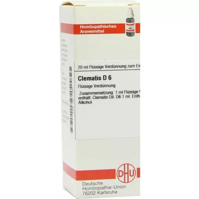 CLEMATIS D 6 Verdunning, 20 ml CLEMATIS D 6 Verdunning, 20 ml