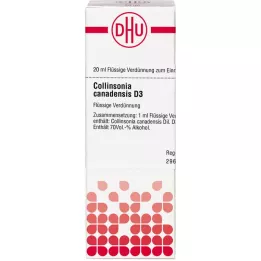 COLLINSONIA CANADENSIS D 3 Verdunning, 20 ml