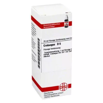 CRATAEGUS D 6 Verdunning, 20 ml CRATAEGUS D 6 Verdunning, 20 ml