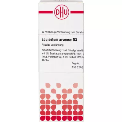 EQUISETUM ARVENSE D 3 Verdunning, 50 ml EQUISETUM ARVENSE D 3 Verdunning, 50 ml