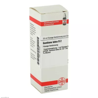 GENTIANA LUTEA D 2 Verdunning, 20 ml