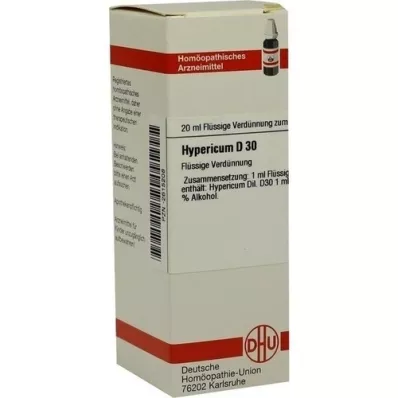 HYPERICUM D 30 Verdunning, 20 ml