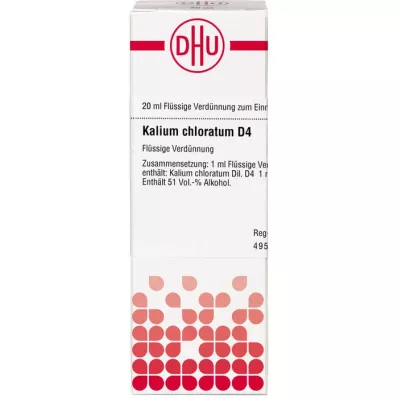 KALIUM CHLORATUM Verdunning D 4, 20 ml