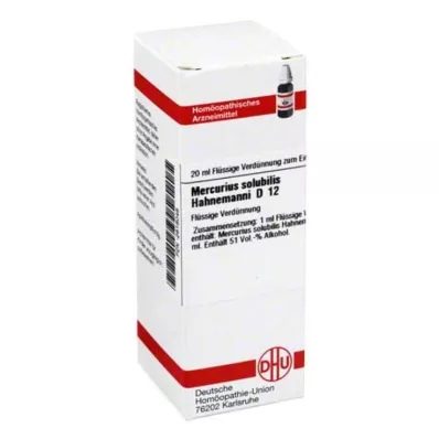 MERCURIUS SOLUBILIS Hahnemanni D 12 Verdunning, 20 ml
