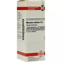 MYRISTICA SEBIFERA Verdunning D 8, 20 ml